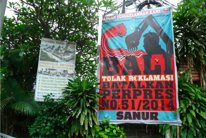 Tolak reklamasi posters set up in Bali’s villages and neighborhoods - Birgit Bräuchler