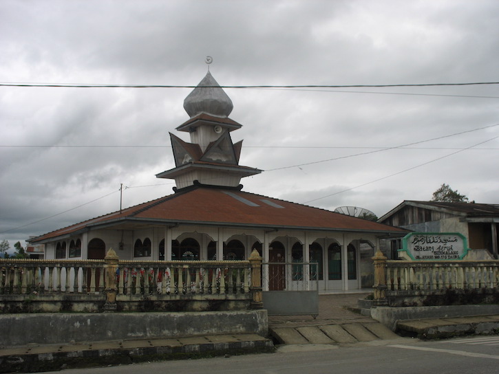 A mosque in Sidikalang, a town in North Sumatra just across the border from Aceh Singkil - Daniel Andrew Birchok  