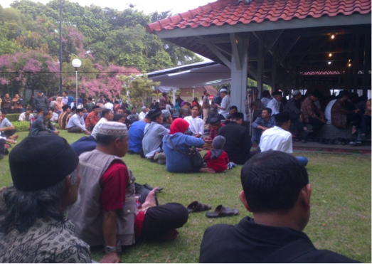 Public events showcasing governmental commitment to Islam are commonly held in Bandung, such as this regular ‘meet and greet’ between Islamic and political actors (Silaturahmi Ulama Umaro) held at the Mayoral residence - Agus Safei 