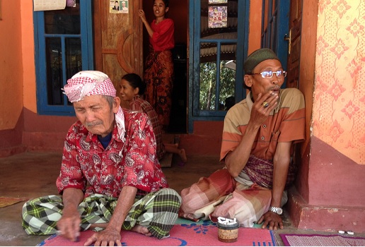 A village leader in South Lombok at an activist meeting discussing food sovereignty  Sarah Mourney