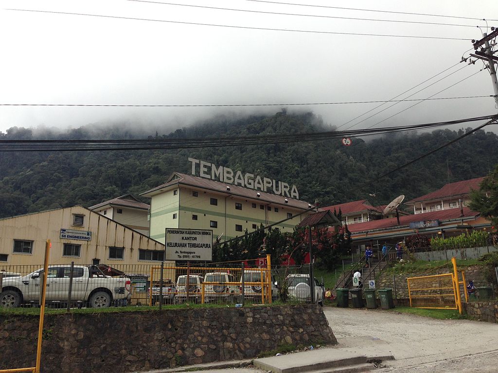 This complex in Tembagapura, Papua houses PT Freeport's engineering office as well as administrative and housing blocks.