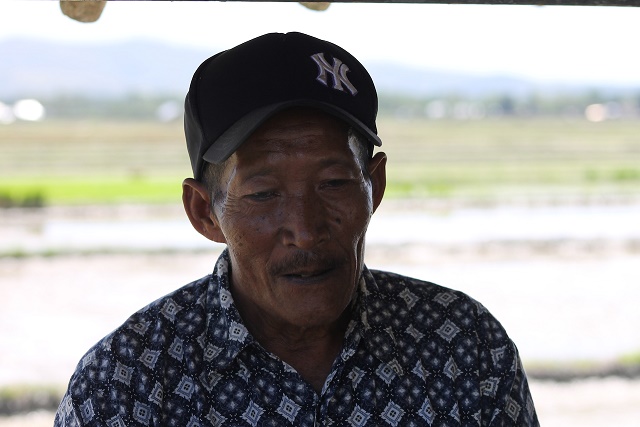 Untung learnt how to work the rice fields from prisoners