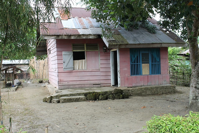 A house built by political prisoners around 1972 in anticipation of the arrival of their families
